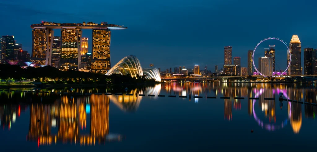 Singapore Night Scenery